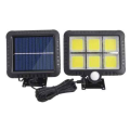 120 LED Bright COB White Solar LED Light With Solar Panel & Motion Sensor