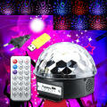 Crystal Magic Ball Disco Party Effect Digital Stage Light LED RGB