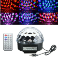 LED RGB Crystal Magic Ball Disco Party Effect Digital Stage Light