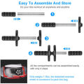 Dual Wheel Abdominal Exercise Fitness Home Gym Equipment + Knee Pad Ab Roller
