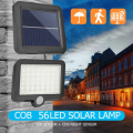 COB 56 LED Solar Split Lamp Motion Sensor Waterproof Outdoor
