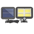 COB 128 LED Solar Split Lamp Motion Sensor Waterproof Outdoor