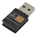 Dual Band 600Mbps 2.4G / 5G Hz Wireless Lan Card USB PC-WiFi-Adapter-802.11 T1U1