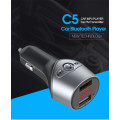 C5 MP3 Player Navigation FM Bluetooth Transmitter Double USB 5V 2.1A Car Charger