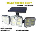 30W solar sensor light with remote control