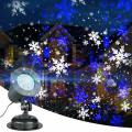 Snowflake Projector Light LED Rotating Snowfall Landscape
