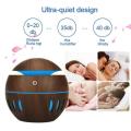 130ml USB Aroma Diffuser Ultrasonic Cool Mist Humidifier Air Purifier with 7 Color LED