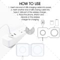 Charger Magnetic Wireless Dock for For iPhone 12 iWatch Air pods