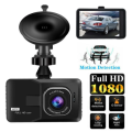 Full HD 1080P Car DVR Camera Dual Lens Rearview Video Camera Recorder