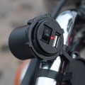 Motorcycle USB Charger Socket Cigarette Lighter Adapter Waterproof