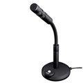 Microphone Plug and Play 3.5MM Home Studio Omnidirectional Microphone Suitable for Deskt