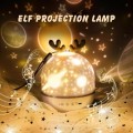 2 in 1 Elf LED Projector Night Light Projector Lamp 360 Degree Rotation Projection Music Box