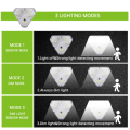62LED Solar Wall Motion Sensor Crystal Rainproof Activated Light With 3 Modes