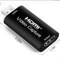 to USB 2.0 Record via DSLR Camcorder Action Cam Audio Video 1080P Capture Card HDMI