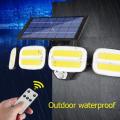 240 COB Four Head Solar Light Outdoor Motion Sensor Wall Light Waterproof Garden Lamp