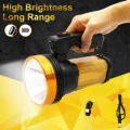 LED Searchlight Fast Rechargeable Bright Handheld Portable Flashlight Spotlight