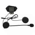 Motorcycle Helmet Headset Bluetooth Intercom Hands-free Microphone Earphone