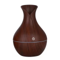 LED Lights Wood Grain Humidifier LED Ultrasonic Humidifier Vase