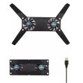 Foldable USB Cooling Fan Mini Octopus Cooler Pad Quiet Stand Heat Sink Base For Notebook Laptop