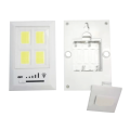Wall Light Switch Stepless Dimming Battery Lamp Portable COB LED
