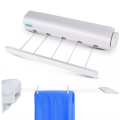 Retractable Clothesline Plastic Clothes Line Automatic Telescopic Drying Rack Wall Mounted Clothes