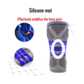 Silicone Spring Knee Brace Sport Support Strong Meniscus Compression Protection