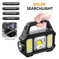 Solar Charging Lamp Solar LED COB Camping Flashlight USB Rechargeable with Powerbank 2205A