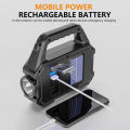 LED Solar WorkLight USB Rechargeable Portable Camping Lamp