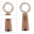 with Cork Copper Wire Colorful Fairy Lights 2M 20 LED Battery Powered Garland Wine Bottle Lights