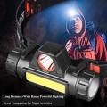 USB Rechargeable COB 4 in 1 headlamp, headlamp with a magnet Headlight