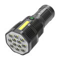Torches 12 LED Lighting Flashlight USB Rechargeable Outdoor Side Light Flashlight