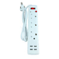 Multi-Way Plug And Socket With Switch And USB