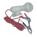 Emergency Light Bulb With Crocodile Battery Clips and Switch 12V LED Bulb Included