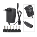 30W 3V-12V Adjustable Voltage Charging Power Adapter With 6 Connectors