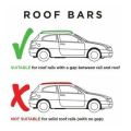 5601 Roof rack lockable 120 cm aluminum roof rail with key