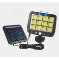 144COB Solar Sensor Light Outdoor Flood Light Garden Street Light
