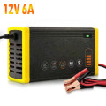 Smart Charge Repair Pulse Dual Mode Battery 12V 6A Car Battery Charger
