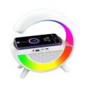 AE-8 RGB Lights Table Lamp Bluetooth Speaker With Wireless Charger