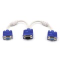 VGA 1 to 2 Splitter Adapter Cable HD Monitor Computer Monitor Projector