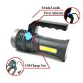 Outdoor Flashlight Searchlight Rechargeable LED Spotlight For Camping And Dog Walking Christmas Gift