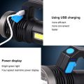 Outdoor Flashlight Searchlight Rechargeable LED Spotlight For Camping And Dog Walking Christmas Gift