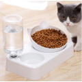 2 in 1 Pet Water Fountain Pet Rice Basin