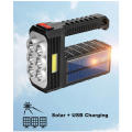 8 LED Solar Rechargeable Flashlights Multifunction LED Torch Portable Flashlight