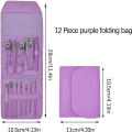 12 Piece Purple Nail Clipper Set