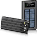Solar Power Bank Dual USB Portable Fast Charging Backup Charger