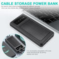 Solar Power Bank Dual USB Portable Fast Charging Backup Charger