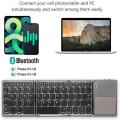 Foldable Bluetooth Keyboard with Touch Pad Mouse