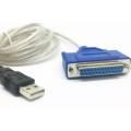 USB2.0 To DB25 Female Parallel Printer LPT Cable