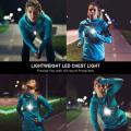 Rechargeable LED Running Lights Chest Strap 1800mah Battery