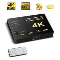 3 Port Mini HDMI Switcher Splitter 4K 2K 3D 3 In 1 Out HDMI Switch with Remote